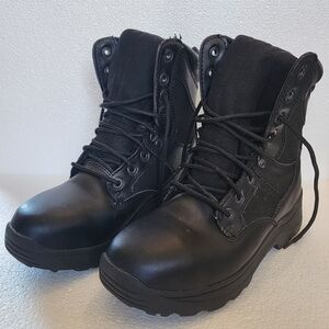 Steel Toe Brahma Black Rubber Slip-Resistant Sole